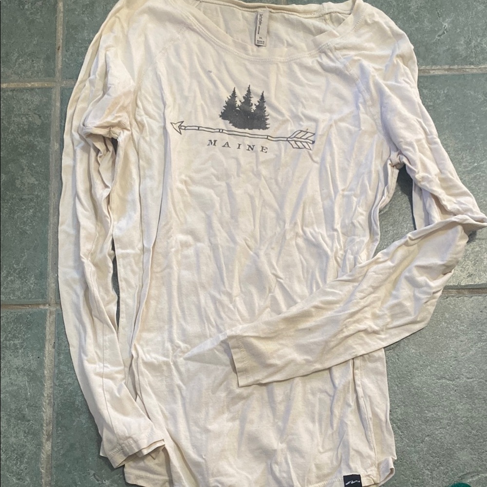 Cream Long Sleeve Shirt